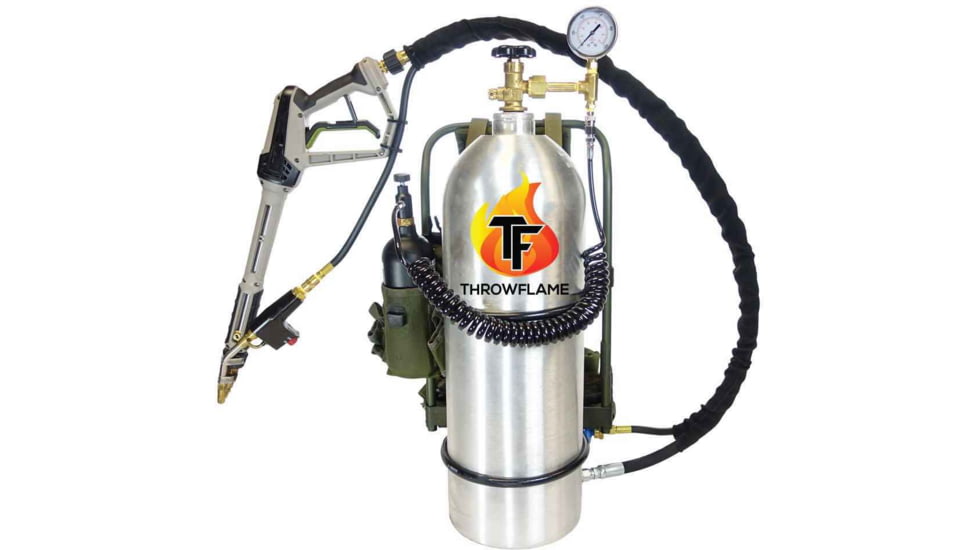Throwflame X15 Flamethrower, Brushed Aluminum, TF-X15BA