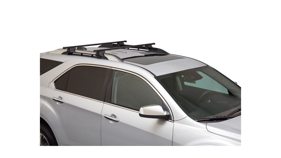 Sportrack Complete Raised Rail Roof Rack System, Black, Small SR1098