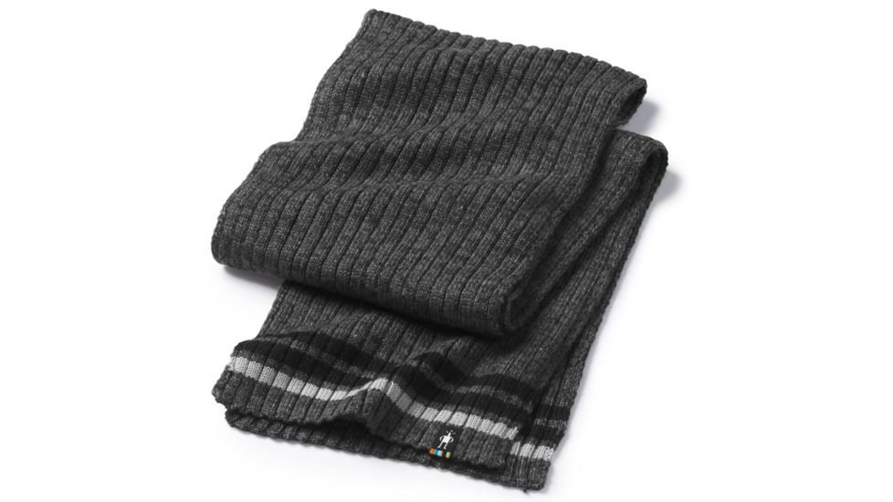 Smartwool Thunder Creek Scarf-Unisex, Medium Gray Heather, Unisex Medium, SW000146084-1FM
