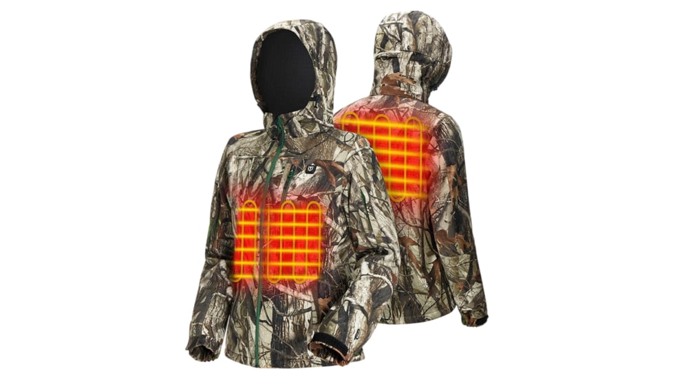 Tidewe TideWe Heated Jacket for Women with Battery Pack and Detachable Hood Coat, JTC002-BKL-TE