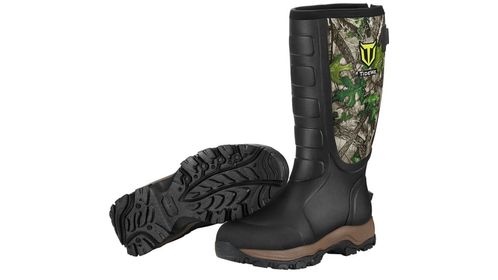 Tidewe TIDEWE Hunting Boots Snake Proof for men, Waterproof Insulated Warm Rubber Boots with Steel Shank, 5mm Neoprene Warm Durable Lightweight Outdoor Boots, Durable Work Boots for Farming Gardening Fishing, BT020-TH08-TE
