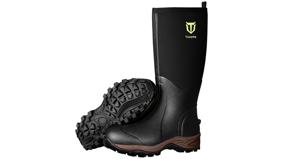 Tidewe TideWe Rubber Neoprene Boots Men and Women Waterproof Durable 6mm Hunting Boots, BT003-BW-M11