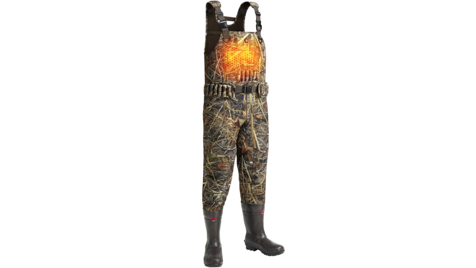 Tidewe TorridSeeker Heated Duck Waterfowl Hunting Neoprene Chest Waders, WD015-N08-V1.1-W-TE-PB001-TE