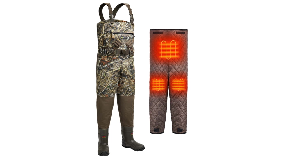 Tidewe TorridWade Heated Duck Waterfowl Hunting Breathable Chest Waders, WD016-N12-V1.1-W-TE
