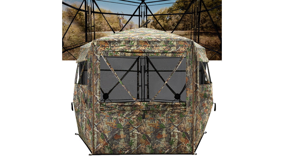 Tidewe VisFive360 See Through 4-5 Person 5-Sides Deer Hunting Blind, BL016-CG-XL-TE
