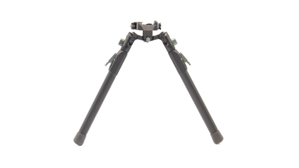 Tier One Atac Bipod - Aluminum QD Picatinny Pan&amp;Tilt 9in, Grey, T1ATACA-LPTPIC