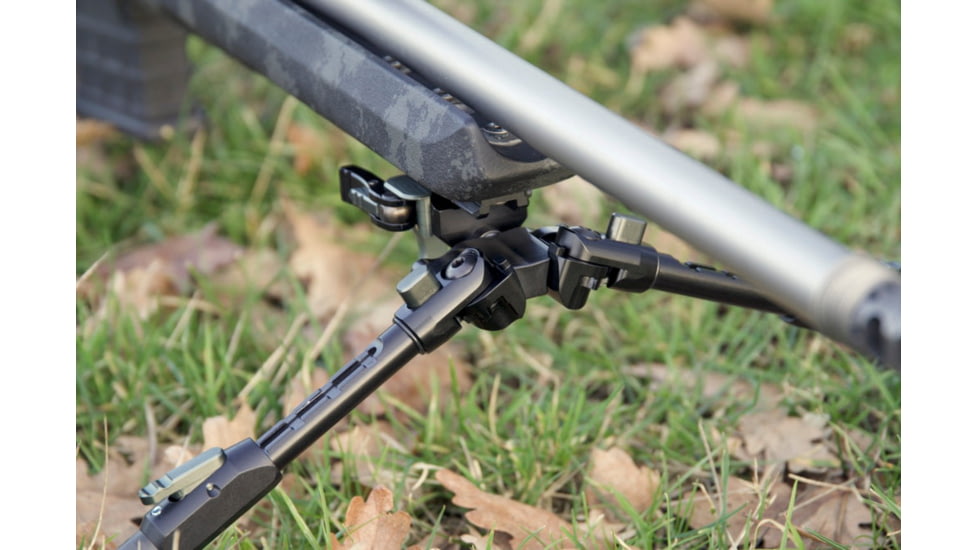 Tier One Atac Bipod - Carbon QD Picatinny Tilt Only 9in, Grey, T1ATACC-LTPIC