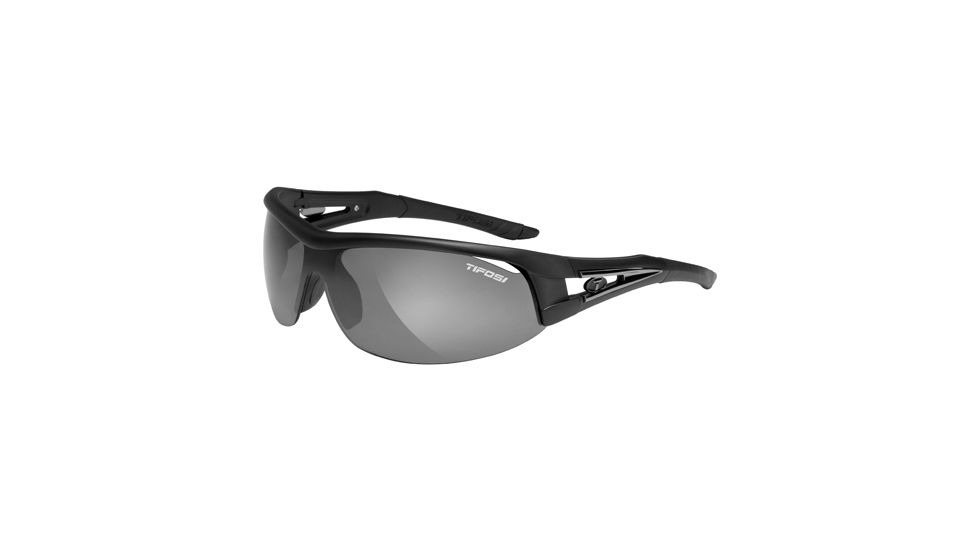 Tifosi Optics Altar Sunglasses, Matte Black Frame/GT EC and Smoke Lenses 900757