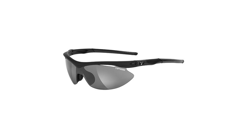 Tifosi Optics Asian Slip w/ AC Red, Clear, Smole Lenses, Matte Black Frame 1060100101