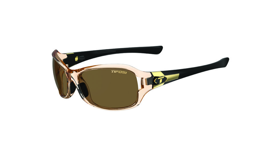 Tifosi Optics Dea SL Sunglasses, Crystal Brown/Black Sunglasses, 0090408171