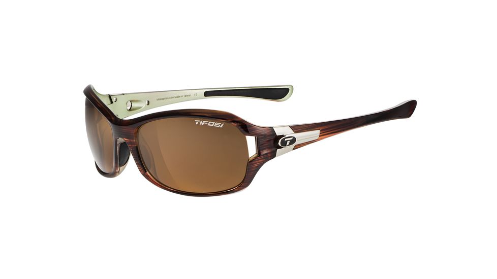 Tifosi Optics Dea SL Sunglasses, Brown Polarized Lenses, Sagewood Frame 0090503850