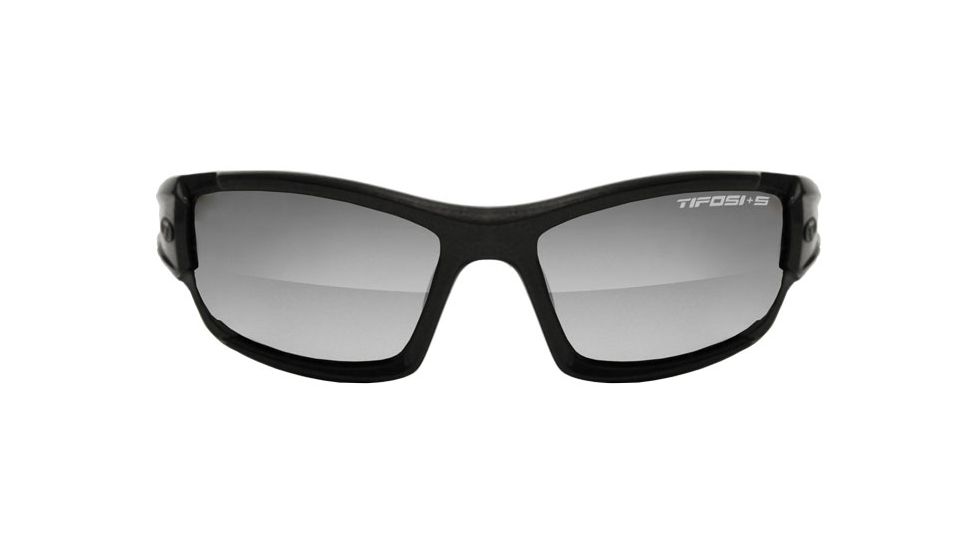 Tifosi Optics Dolomite 2.0 Tactical Sunglasses, Smoke/HC Red/Clear Lenses, M Blk Tactical Frame 1021100101