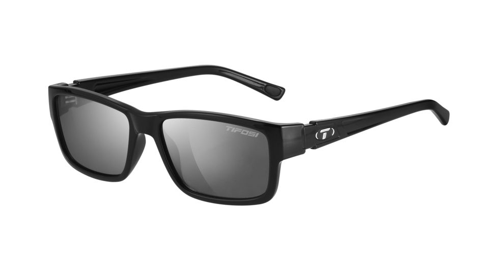 Tifosi Optics Hagen Sunglasses - Gloss Black Frame w/Smoke Lens 1200400270