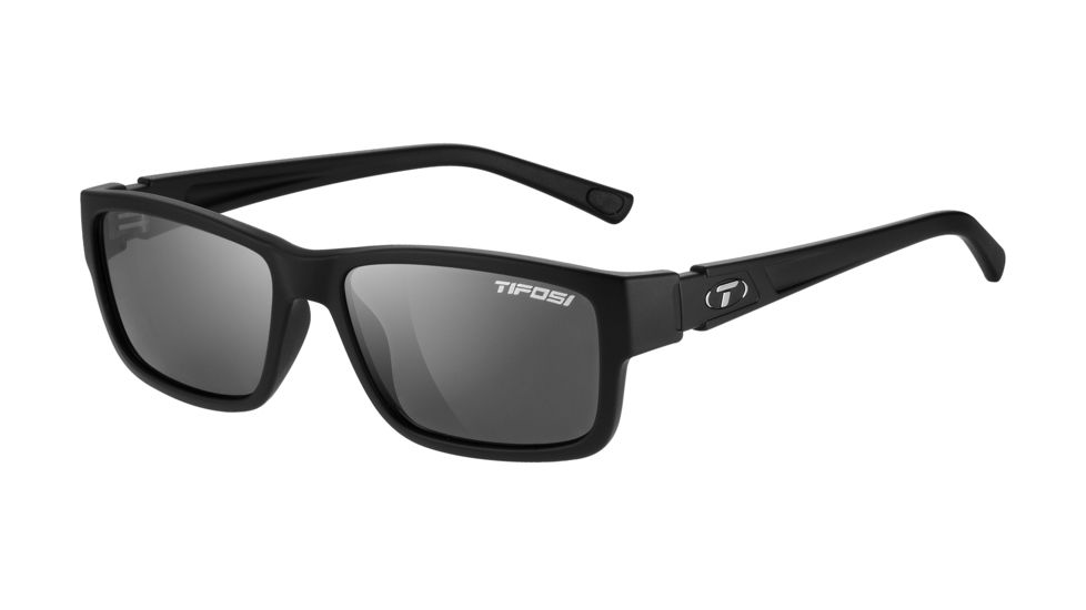Tifosi Optics Hagen Sunglasses - Matte Black Frame w/Polarized Smoke Lens 1200500151