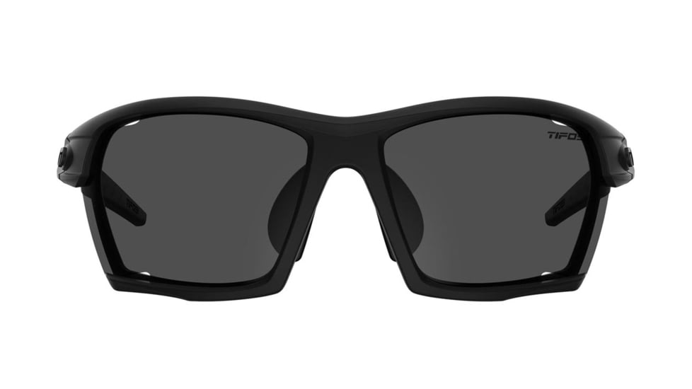 Tifosi Optics Kilo Sunglasses, BlackOut Frame, Smoke/AC Red/Clear Interchangeable Lens, Medium/Large, 1700110501