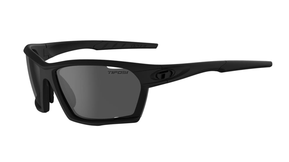 Tifosi Optics Kilo Sunglasses, BlackOut Frame, Smoke Polarized Lens, Medium/Large, 1700510551