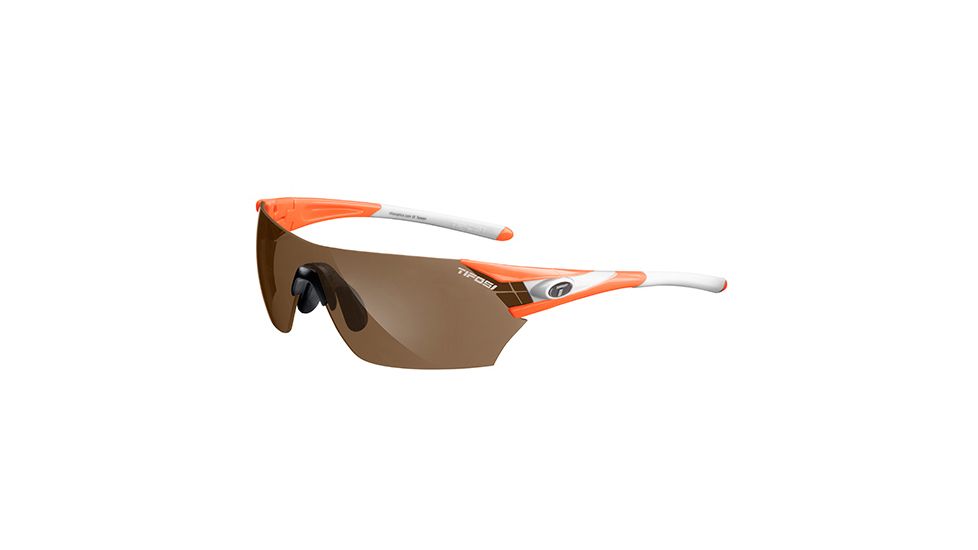 Tifosi Optics Podium w/ AC Red, Brown, Clear Lenses, Neon Orange Frame 1000105702