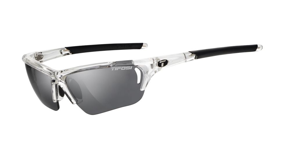 Tifosi Optics Radius FC Sunglasses - Crystal Clear Frame w/Smoke,Golf/Tennis and Extreme Contrast Lens 1190205315