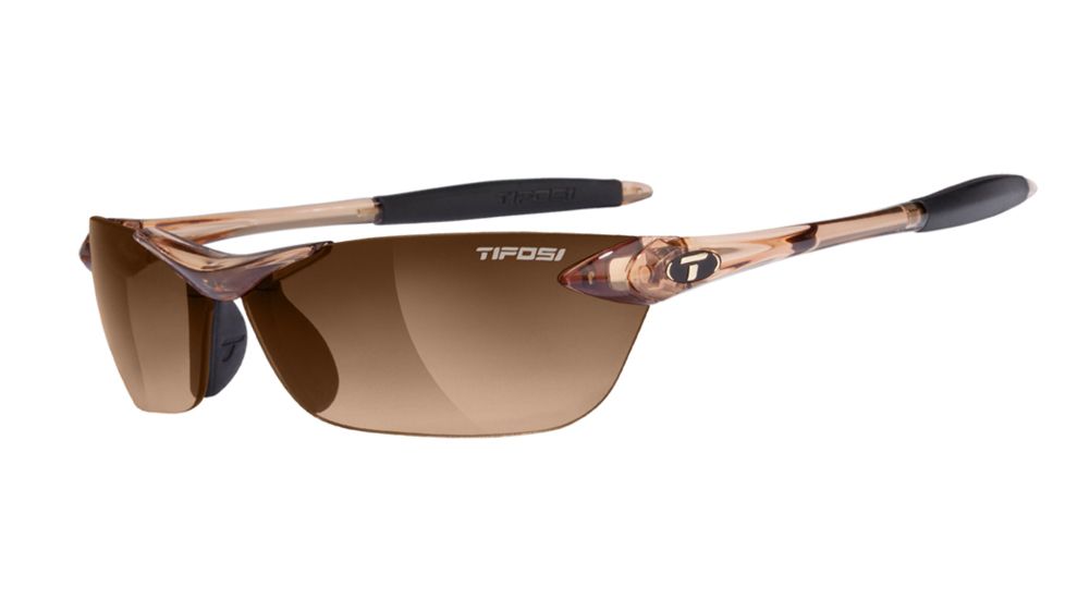 Tifosi Seek Sunglasses - Crystal Brown Frame, Brown Gradient Lenses 0180404779