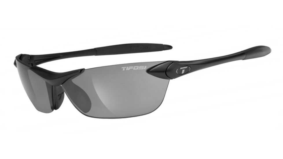 Tifosi Seek Sunglasses - Matte Black Frame, Smoke Lenses 0180400170