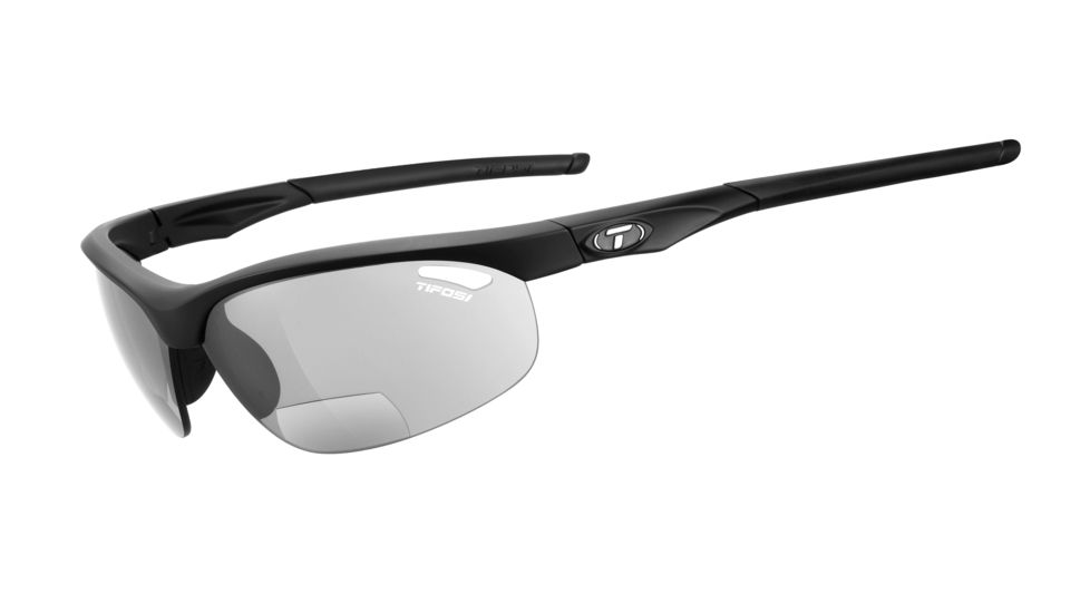 Tifosi Optics Veloce Reading Sunglasses, Light Night Fototec +2.0, Matte Black Foto Frame 1040800138