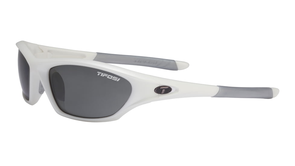 Tifosi Core Sunglasses - Matte White Frame, Smoke Polarized Lenses 0200501251