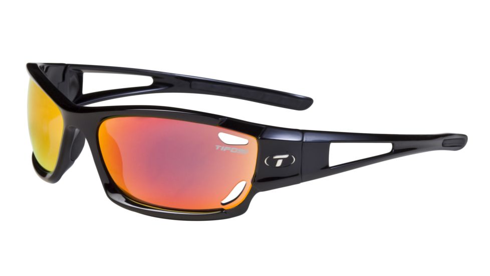 Tifosi Dolomite Single Vision Prescription Sunglasses - Gloss Black Frame 0080100203