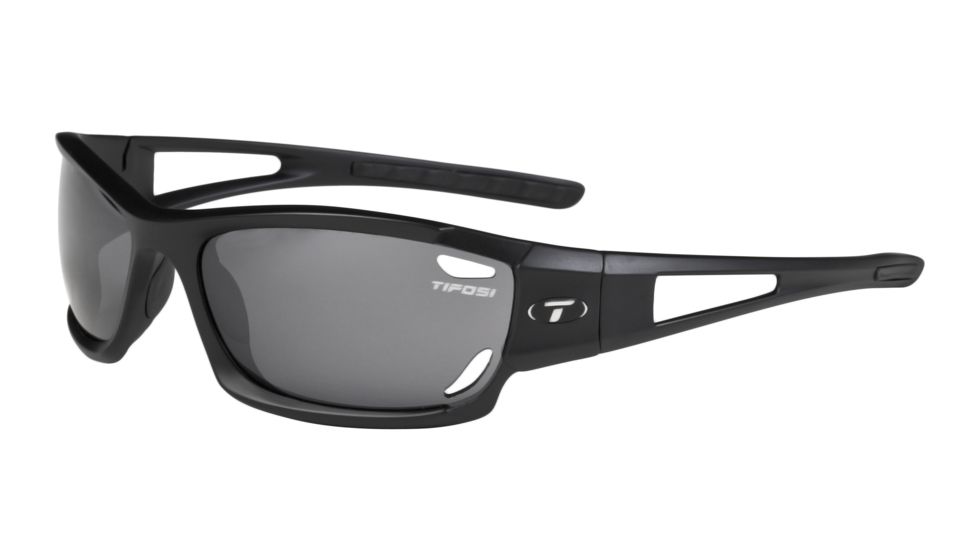 Tifosi Dolomite Single Vision Prescription Sunglasses - Matte Black Frame 0080100101