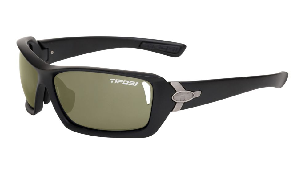 Tifosi Mast Sunglasses - Matte Black Frame, GT/EC/AC Red Lenses 0020200110