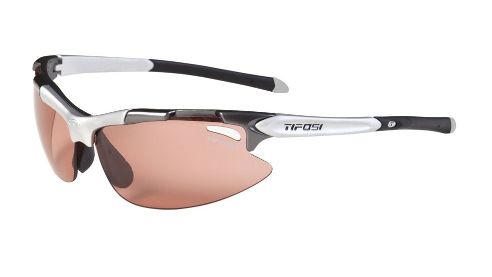Tifosi Pave' Sunglasses - Gunmetal Frame, High Speed Red Fototec Lenses 0130300330