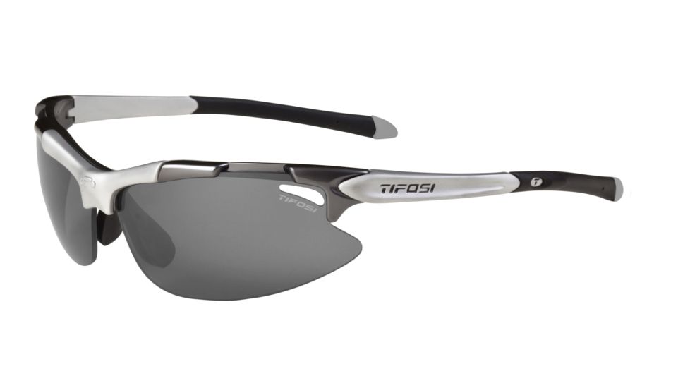 Tifosi Pave Sunglasses - Gunmetal Frame, Smoke/AC Red/Clear Lenses 0130100301