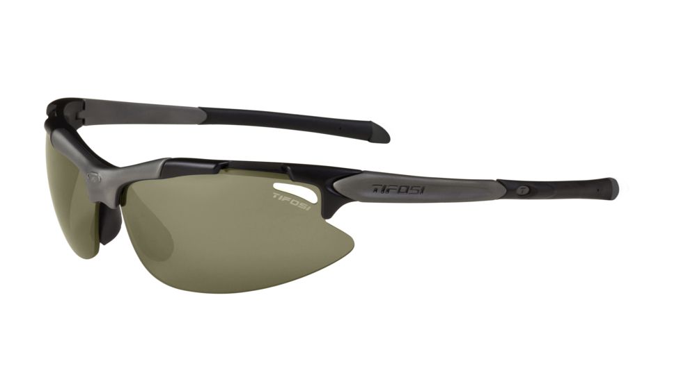 Tifosi Pave Sunglasses - Matte Black Frame, GT/EC/AC Red Lenses 0130200110