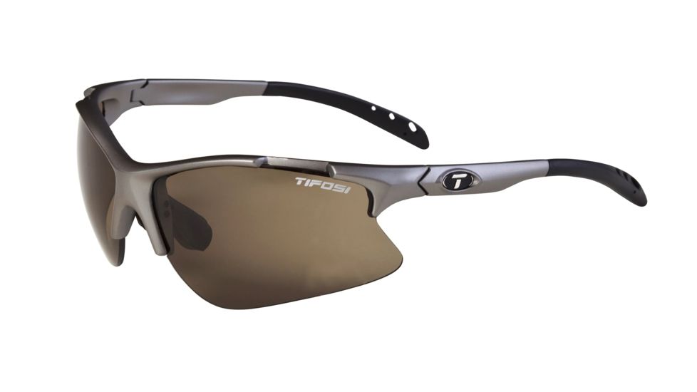 Tifosi Roubaix Sunglasses - Iron Frame, GT/EC/AC Red Lenses 0270200410