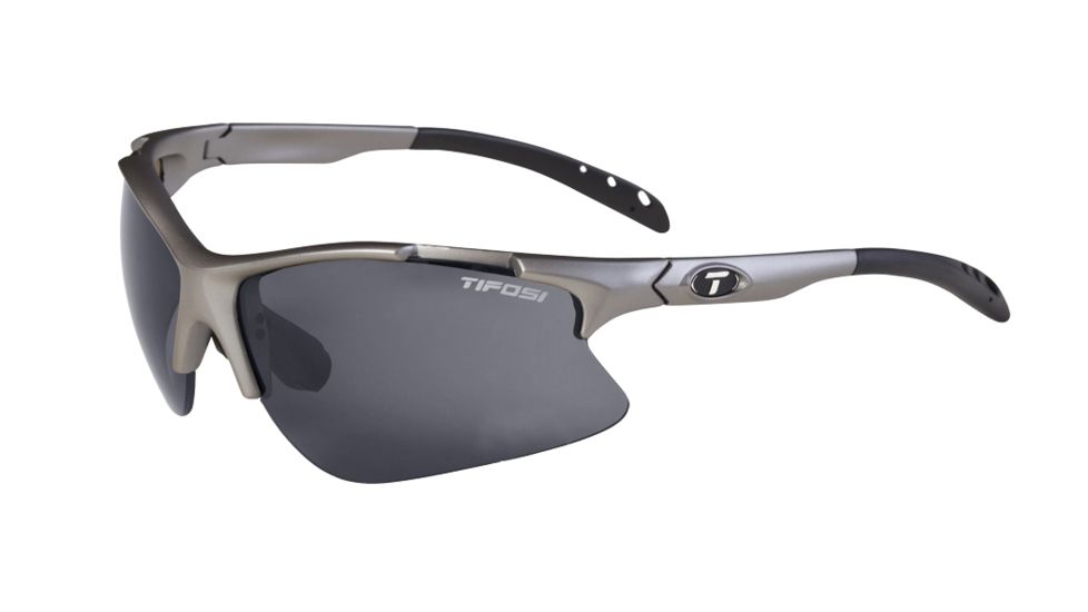 Tifosi Roubaix Sunglasses - Iron Frame, Brown/AC Red/Clear Lenses 0270100401