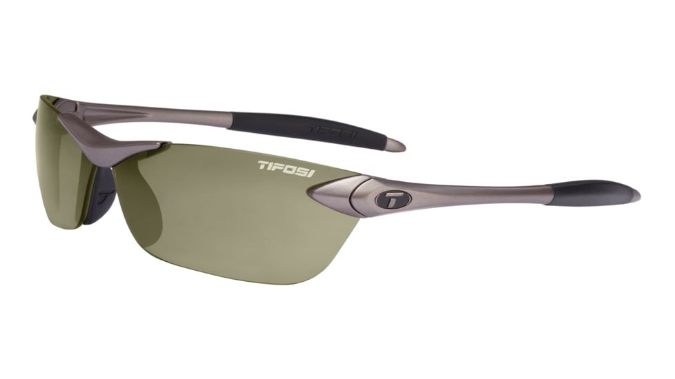 Tifosi Seek Sunglasses - Iron Frame, All Terrain Green Fototec Lenses 0180300432
