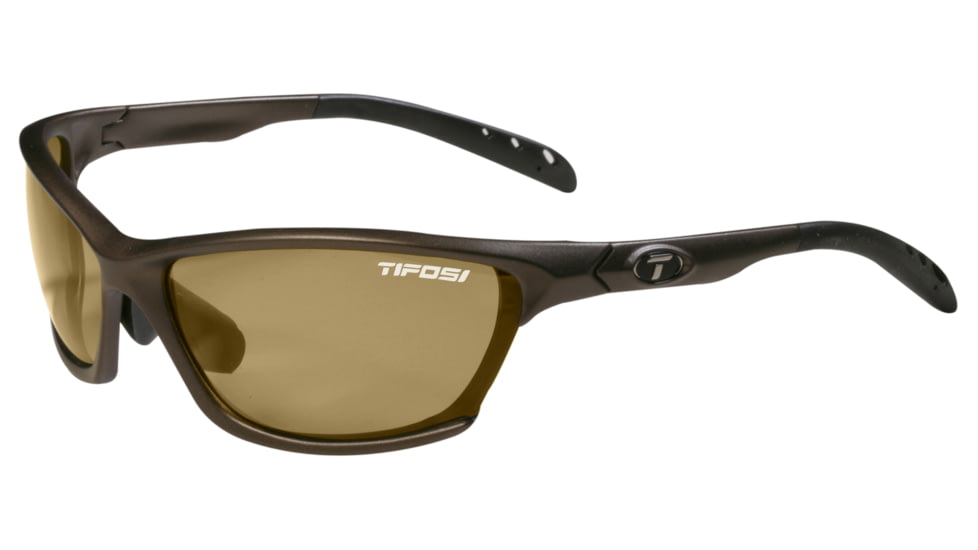 Tifosi Ventoux Sunglasses - Magnesium Frame, Brown Polarized Lenses 0120500850