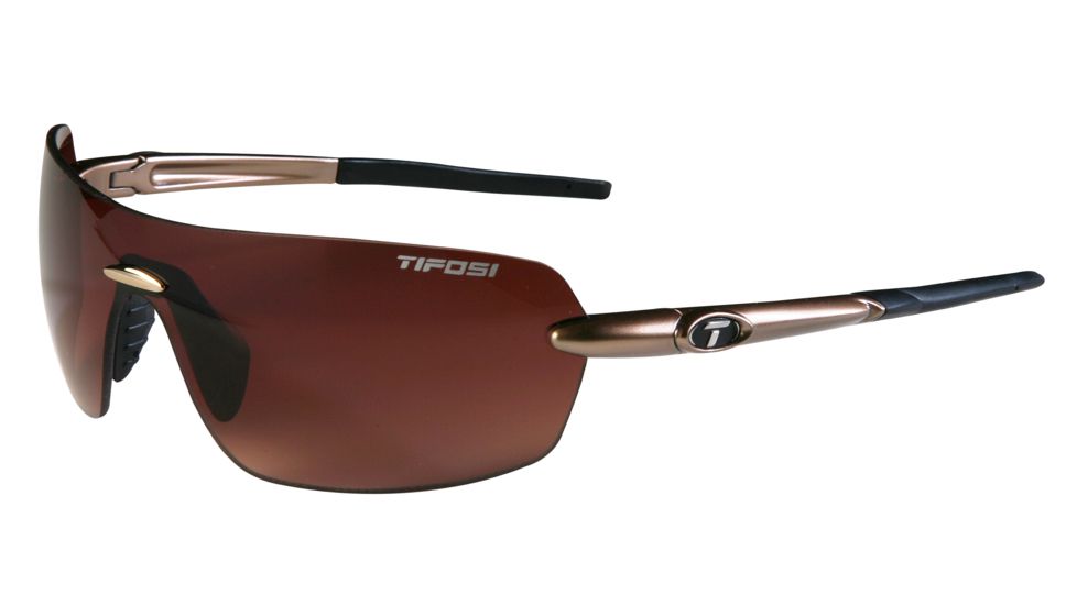 Tifosi Vogel Sunglasses - Gold Frame, Brown Gradient Lenses 0170404479