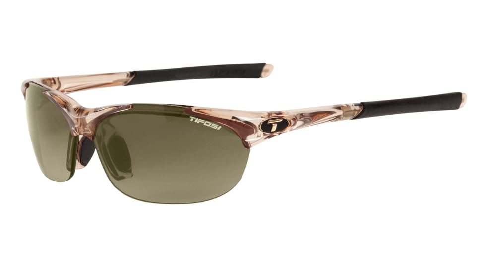 Tifosi Wisp Sunglasses - Crystal Brown Frame, GT/EC/AC Red Lenses 0040204713