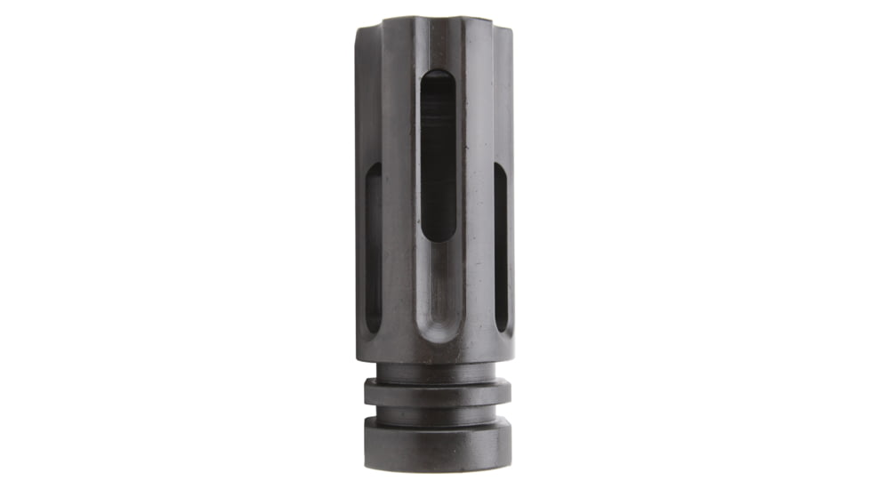 Tiger Rock 3 Port Flash Hider, AR 9mm, 1/2in x36 Thread Pitch, Black, Small, MBRM9