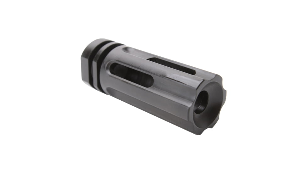 Tiger Rock 3 Port Flash Hider, AR 9mm, 1/2in x36 Thread Pitch, Black, Small, MBRM9