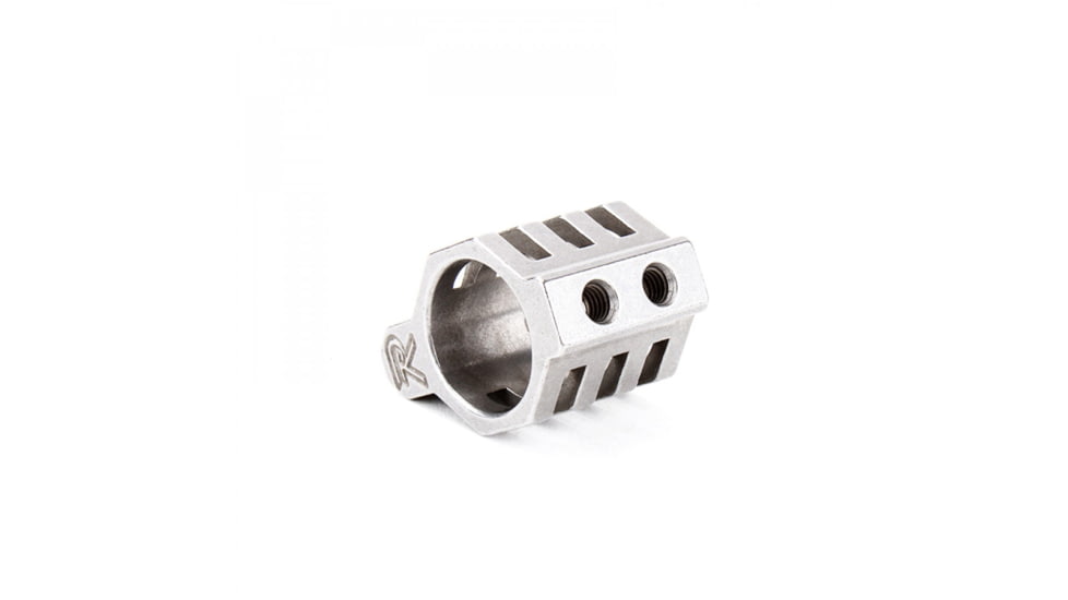 Tiger Rock .750 Low Profile Matte Blasted Stainless Steel USA Custom Made CAGED Gas Block, GBUS-S