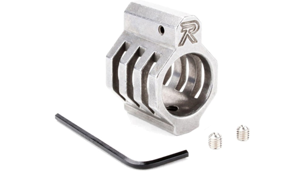 Tiger Rock .750 Low Profile Matte Blasted Stainless Steel USA Custom Made CAGED Gas Block, GBUS-S