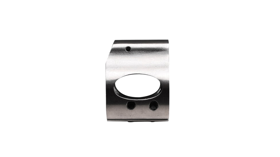 Tiger Rock .750 Low Profile Steel Gas Block w/ Clamp Stainless - NO Package, Silver, Small, GB06-S
