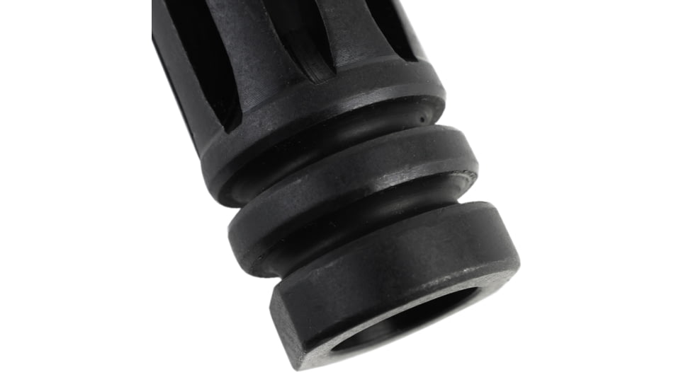 Tiger Rock AK47 Style Muzzle Brake, M14 x 1 LH Theads, 5 Ports, Black, Small, MBR05-AK