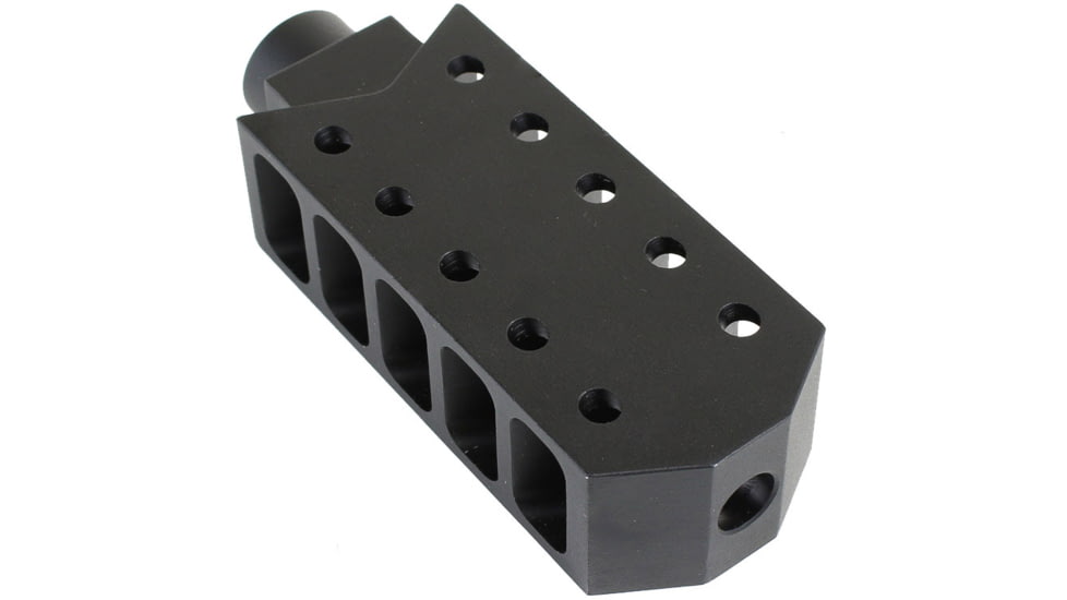 Tiger Rock AR-10 .308 Rifle Barrett Style Muzzle Brake with Jam Nut, Long, MBR63LONG