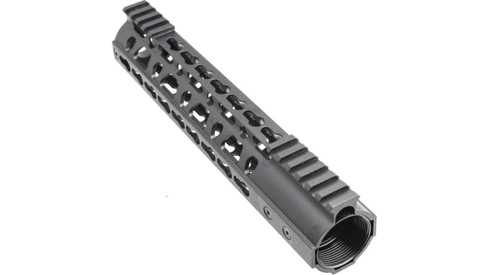 Tiger Rock AR-10/LR-308 10" Super Slim Light Keymod Free Float Handguard w/Steel Barrel Nut, Black, FSK308-10