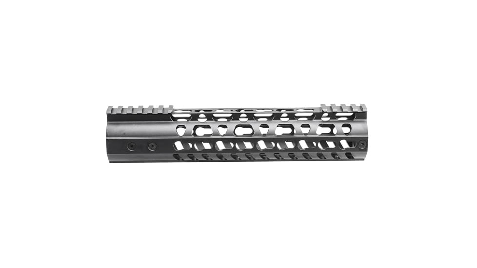 Tiger Rock AR-10/LR-308 10" Super Slim Light Keymod Free Float Handguard w/Steel Barrel Nut, Black, FSK308-10