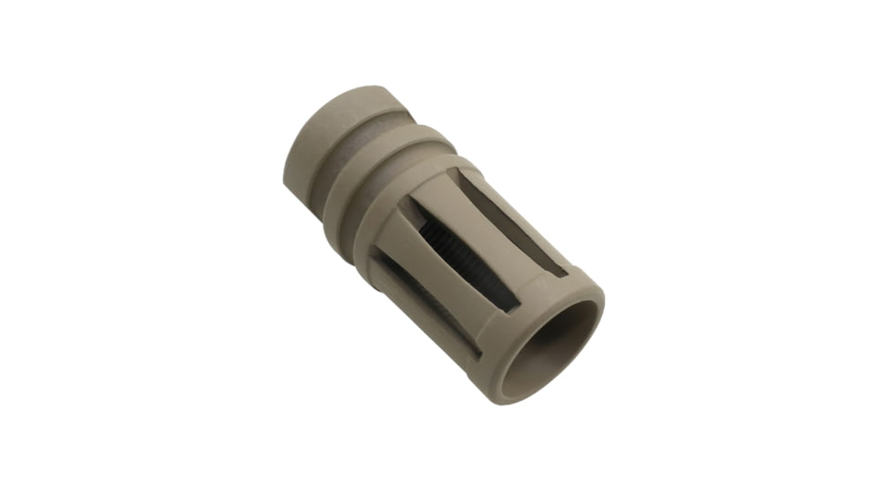 Tiger Rock AR-10 /LR-308 Birdcage Muzzle Brake for 5/8x24 Pitch, 5 Ports, Cerakote, FDE, Small, MBR05-308-FDE