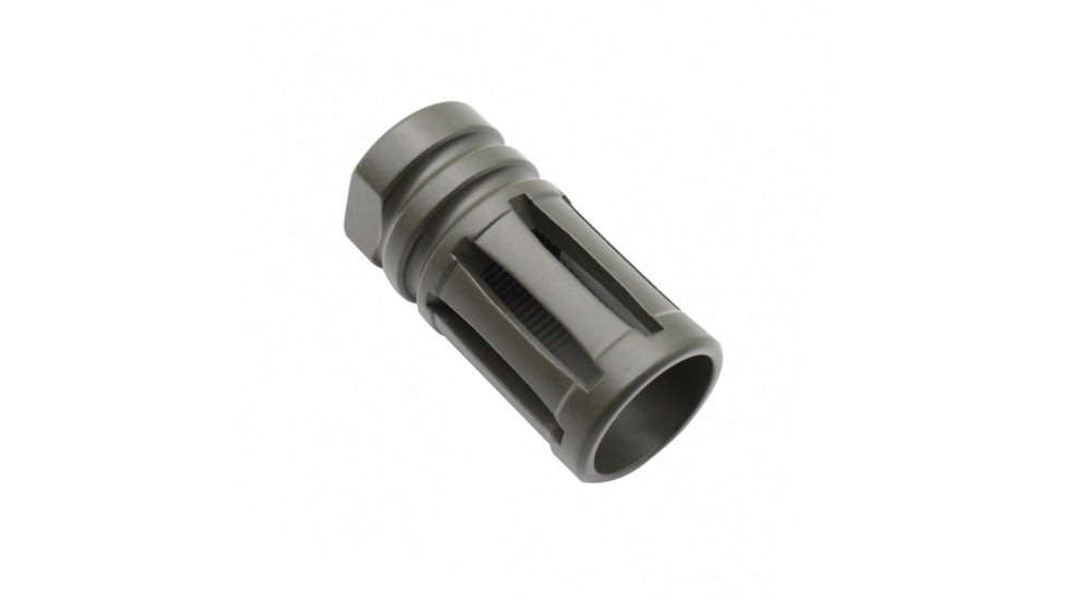 Tiger Rock AR-10 /LR-308 Birdcage Muzzle Brake for 5/8x24 Pitch, 5 Ports, Cerakote, OD Green, Small, MBR05-308-ODG