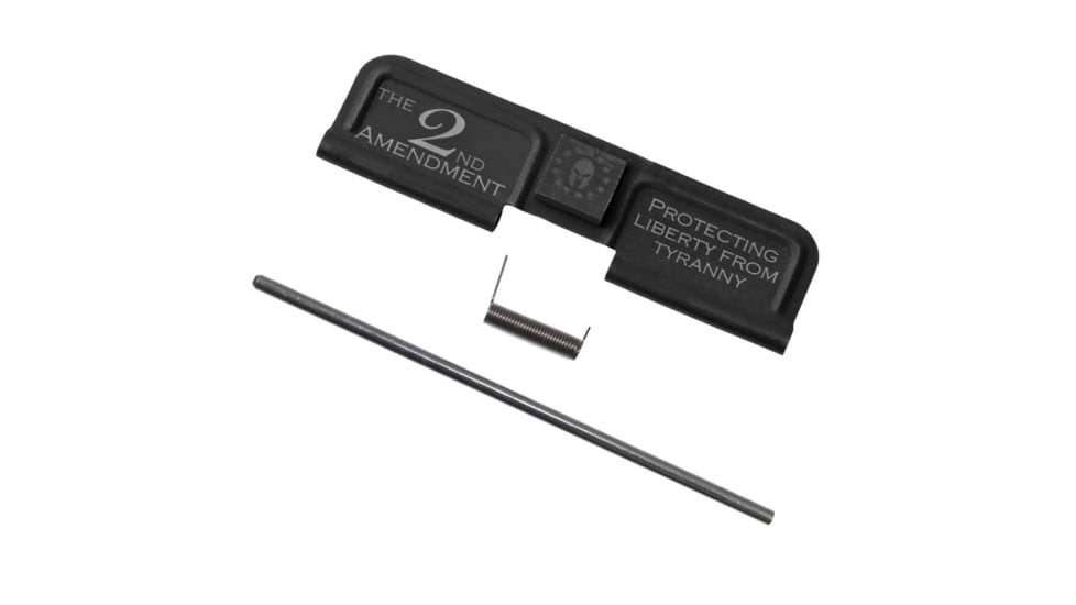 Tiger Rock AR-10/LR-308 Ejection Port Dust Cover Complete Assembly with 2A Engraving, 1791, Black, Small, EDC308-1791